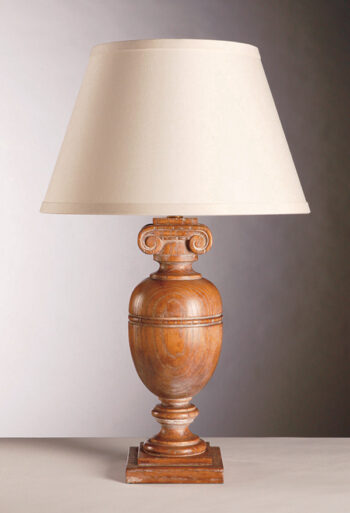 Aesthetic Decor 113 - Moreau-Urn-Lamp - Fruitwood on limed oak