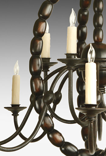 Aesthetic Decor 201 - Bobbin Chandelier detail 1